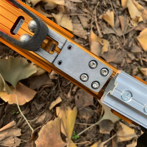 Dim Gray New Folding Slingshot with 16 Strand Rubber Band Red Laser Powerful Slingshot MARKSMAN