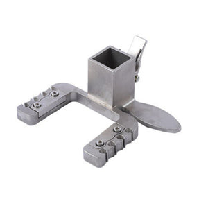 Dark Gray DIY 4-Slot Round Rubber Band | 2-Slot Flat Rubber Band Design | Strong & Durable Foot Pedal Long Rod Bow Head Silver for Slingshot Long Rod Fishing Accessories INDIAN SLINGSHOT