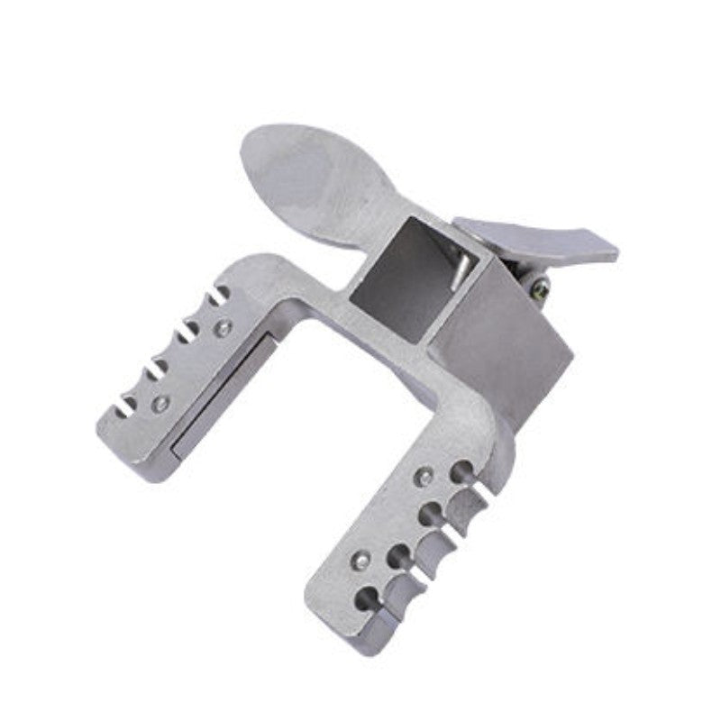 Dark Gray DIY 4-Slot Round Rubber Band | 2-Slot Flat Rubber Band Design | Strong & Durable Foot Pedal Long Rod Bow Head Silver for Slingshot Long Rod Fishing Accessories INDIAN SLINGSHOT