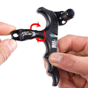 Rosy Brown 4 Finger Grip Aluminum Alloy Release Aids For Bow and Arrow Grip Spreader INDIAN SLINGSHOT