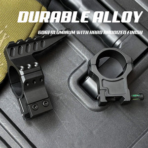 Dim Gray TYPHON Aluminum Alloy Bubble Scope Rings with Top Module, Waterproof HD Mount for Outdoor Recreational Use INDIAN SLINGSHOT
