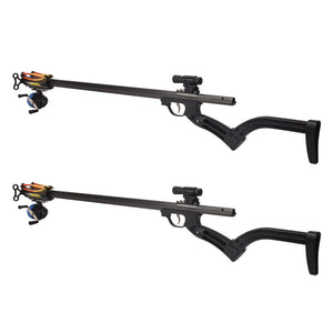 Dark Slate Gray Best Fishing Slingshot Rifle High-Precision New Ergonomic Shooting Slingshot Set-New Release MARKSMAN