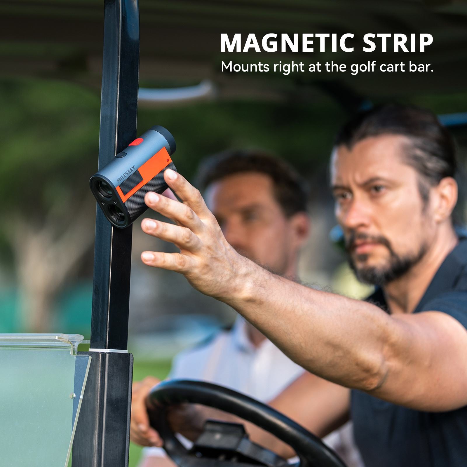 Tan GPF12 Magnetic Holder Golf Range Finder MILESEEY