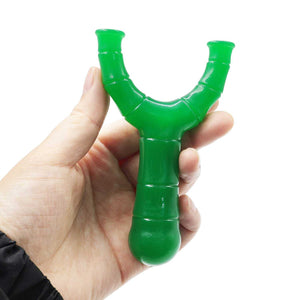 White Smoke GREEN BAMBOO ABS Resin Slingshot – Nature Inspired Bamboo Design Portable Outdoor Slingshot INDIAN SLINGSHOT