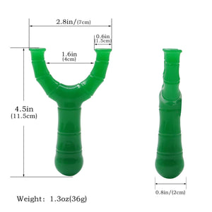 White Smoke GREEN BAMBOO ABS Resin Slingshot – Nature Inspired Bamboo Design Portable Outdoor Slingshot INDIAN SLINGSHOT