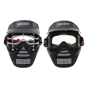 Dark Slate Gray SPG Full Face Archery Tag Game Mask Protective Helmet SPG