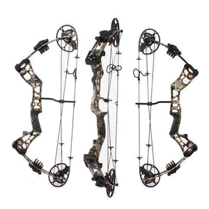 White Smoke Ghost Archery KS01 Beginner's Composite Bow 15-45 lbs Draw Weight RH Composite Bow for Archery Practice and Outdoor Recreation MARKSMAN