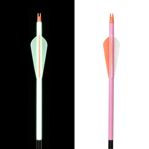 White Smoke Glow-in-the-Dark Arrow Heat Shrink Tubes 12pcs – Pink Luminous Archery Accessories MARKSMAN