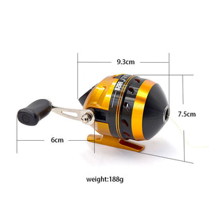 Dark Slate Gray SY20 Dart Wheel Closed Built-In Fishing Reel MARKSMAN