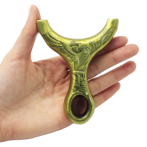 White Smoke Golden Talon Pro Eagle Engraved Metal Slingshot INDIAN SLINGSHOT