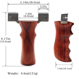 Saddle Brown Golden Titanium Alloy Dragon Teeth Slingshot MARKSMAN