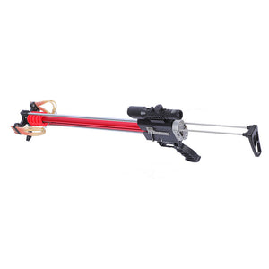 Dim Gray Good Quality Precision Shooting Slingshot with Rubber Band For Fishing MARKSMAN