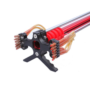 Rosy Brown Good Quality Precision Shooting Slingshot with Rubber Band For Fishing MARKSMAN