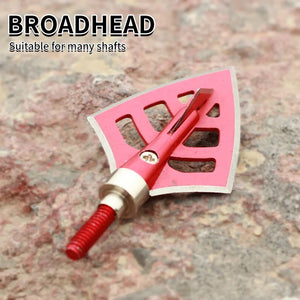 Tan SPG 135-Grain Aluminum Alloy Screw-In Arrow Tip (Broadhead Style) - Red SPG