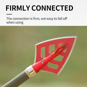 Dim Gray SPG 135-Grain Aluminum Alloy Screw-In Arrow Tip (Broadhead Style) - Red SPG