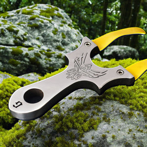 Dark Slate Gray Griffon G1 Stainless Steel Slingshot MARKSMAN