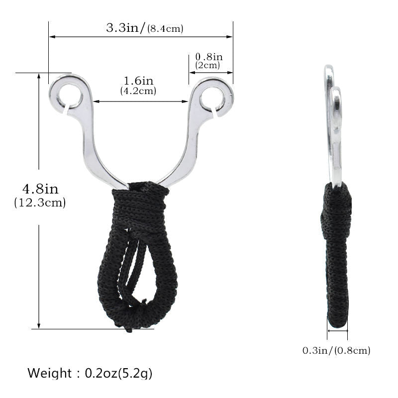 Dark Slate Gray GripLine Alloy Slingshot MARKSMAN