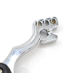 Light Gray Three Card Black Alloy Folding Slingshot INDIAN SLINGSHOT