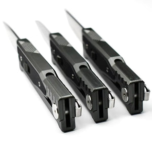 Dark Slate Gray High-Grade Gravity pocket knife with Mechanical Physics Opening | EDC, Camping, Survival, or Self-defense MARKSMAN