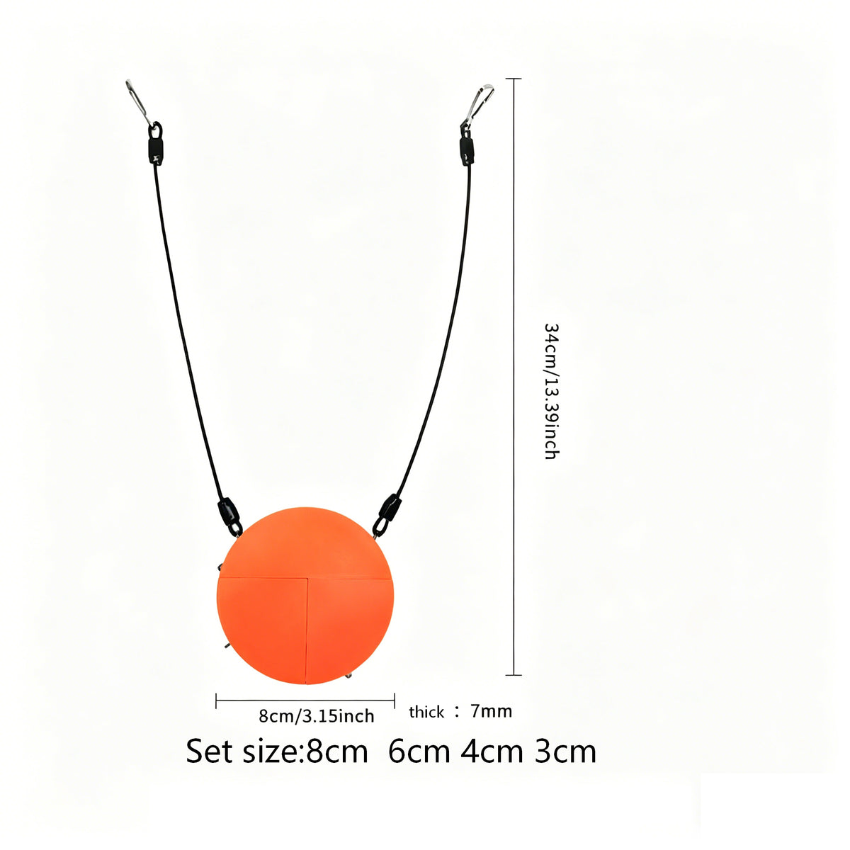 White Smoke TPU Hanging Split Target Set – 4-Piece Resettable Outdoor Practice Targets INDIAN SLINGSHOT