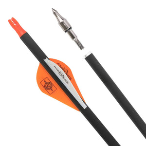 Dark Salmon Pure Carbon Arrows Pure Carbon Arrow ID 6.2 Spine 300 350 400 500 600 For Compound Recurve Traditional Bow Arrows INDIAN SLINGSHOT