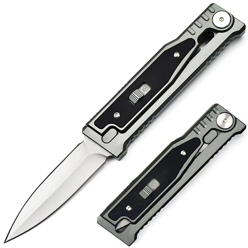 Black High-Grade Gravity pocket knife with Mechanical Physics Opening | EDC, Camping, Survival, or Self-defense MARKSMAN