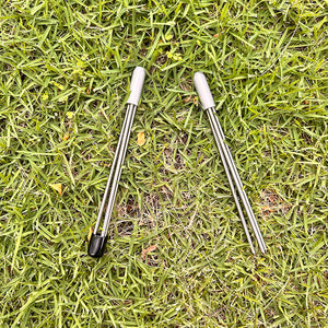 Yellow Green 6M Paralyzer Spear Tip – 8" Long 3-Prong Stainless Steel Spear Head with Protective Cap INDIAN SLINGSHOT