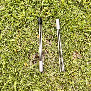 Yellow Green 6M Paralyzer Spear Tip – 8" Long 3-Prong Stainless Steel Spear Head with Protective Cap INDIAN SLINGSHOT