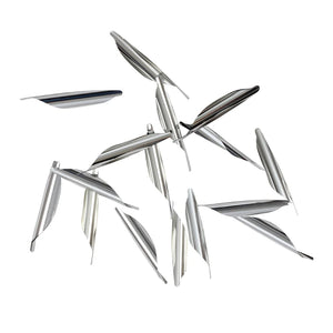 Gray SPG Helix Plastic Feather Vane 1.8 Inch Arrow Fletching 50pcs Box SPG