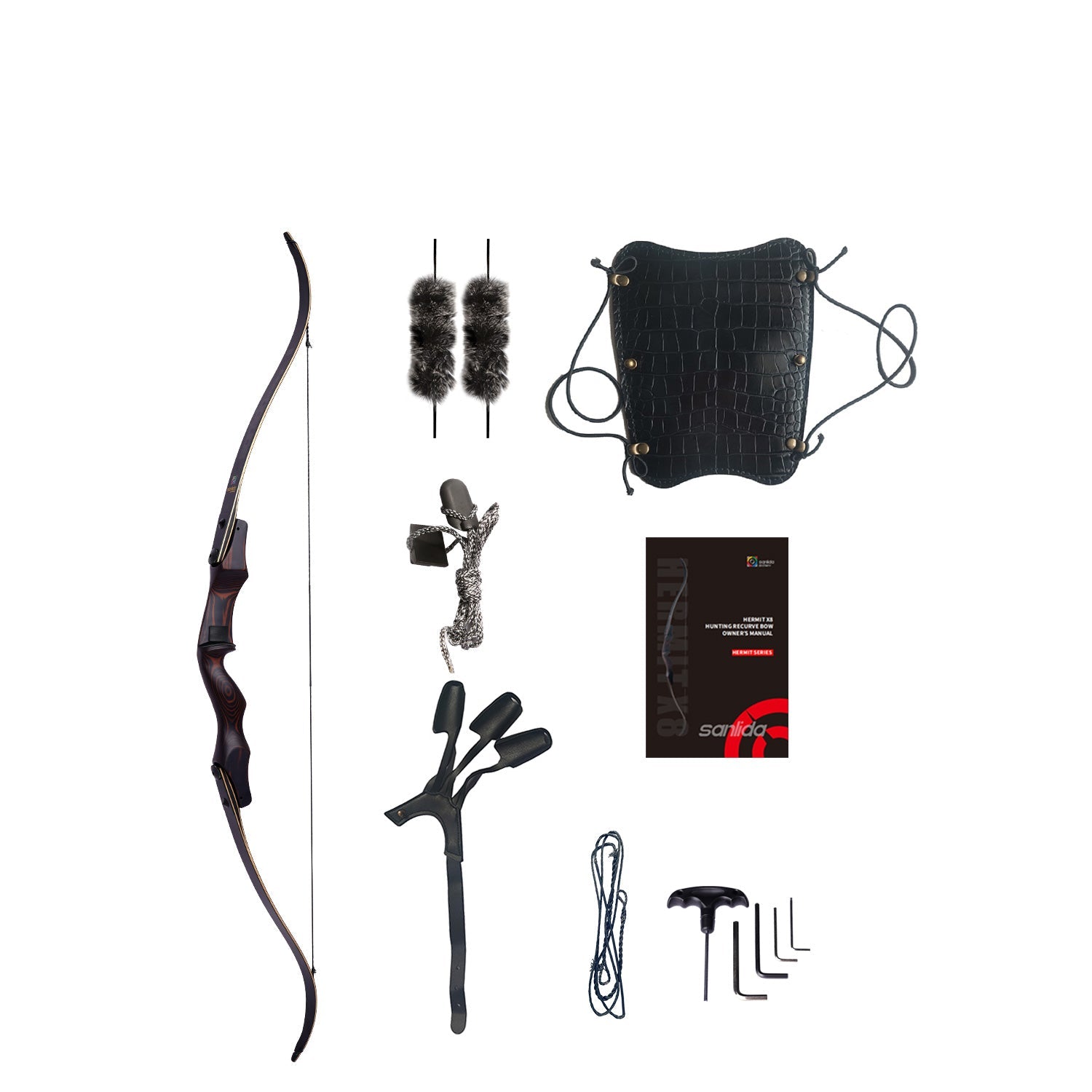 White Smoke Sanlida® Hermit X8 ILF Recurve Bow Kit SANLIDA