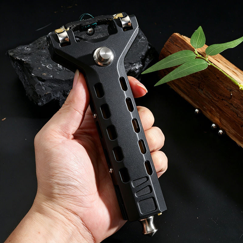 Black INFII PRO MAX Auto Reload Resin Slingshot INDIAN SLINGSHOT