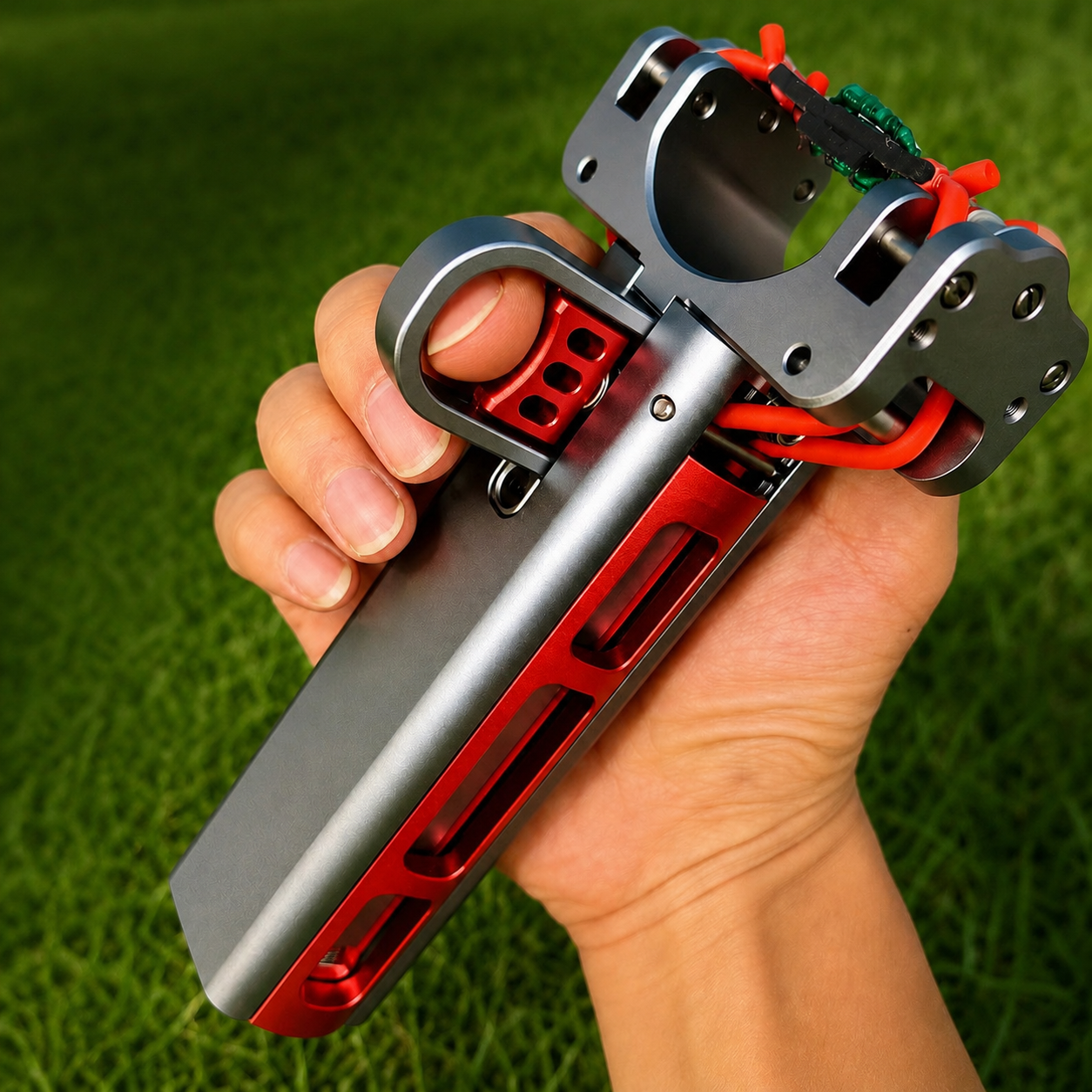 Dark Green Infii Magnum Alloy Slingshot INDIAN SLINGSHOT