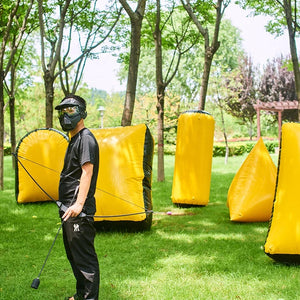 Dark Khaki SPG Inflatable PVC Bunker Set 60x45cm for Outdoor Archery Games SPG