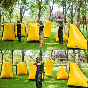 Dark Khaki SPG Inflatable PVC Bunker Set 60x45cm for Outdoor Archery Games SPG