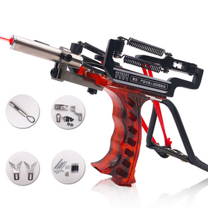 Dark Slate Gray Heavy Instructor Slingbow with Wrist Rest Powerful Outdoor Shooting with Laser Slingshot Fish Equipment INDIAN SLINGSHOT