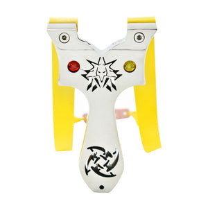 Antique White Iron Mane Stainless Steel Slingshot INDIAN SLINGSHOT