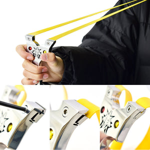 Light Gray Iron Mane Stainless Steel Slingshot INDIAN SLINGSHOT