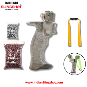 Rosy Brown Resin MarbleEdge Slingshot INDIAN SLINGSHOT