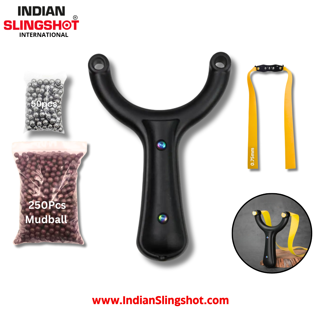 Dark Slate Gray Resin Black ShadowEdge Slingshot MARKSMAN