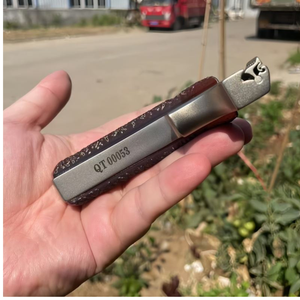 Dark Gray Firewave SteelGrip Stainless Slingshot INDIAN SLINGSHOT