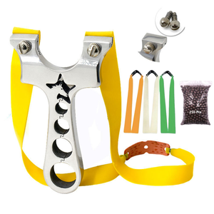 Antique White New Star Horse Stainless Steel Slingshot MARKSMAN