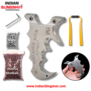 Dark Gray KingStar VIP-1 Stainless Steel Slingshot MARKSMAN