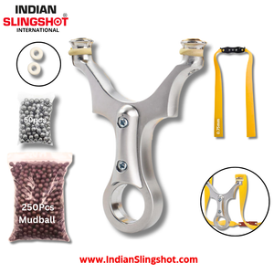 Gray BoltRing Alloy Slingshot MARKSMAN