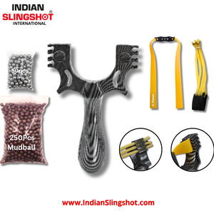 Dark Gray Resin DualEdge Slingshot INDIAN SLINGSHOT