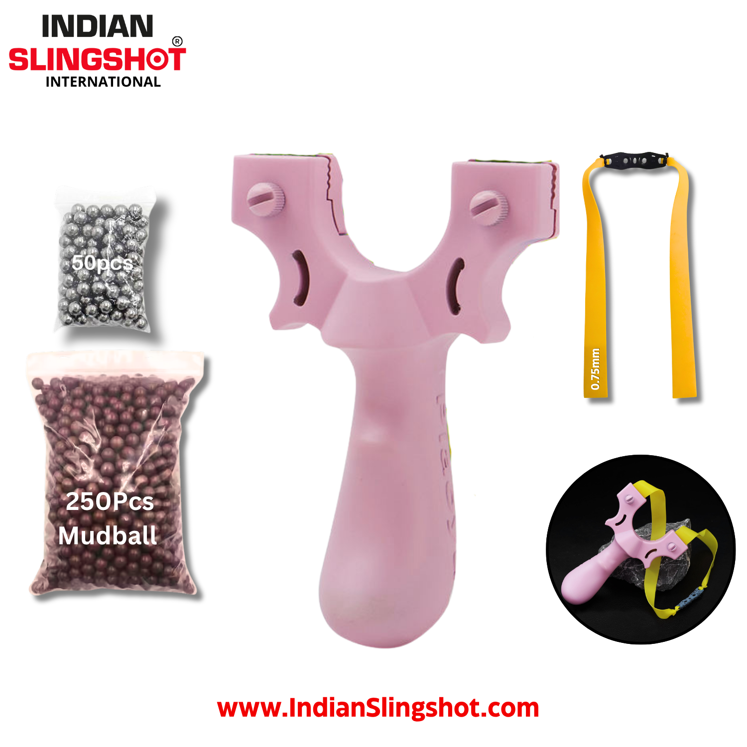 Rosy Brown Resin SkyRose Slingshot MARKSMAN