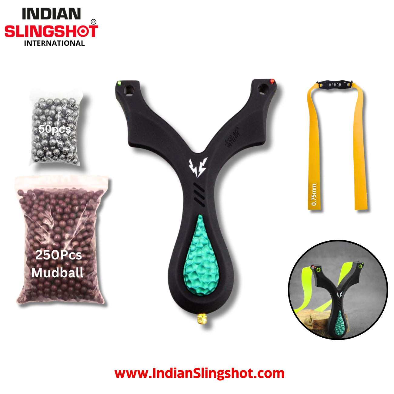 Light Slate Gray Resin ThunderEdge Slingshot MARKSMAN