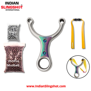 White Smoke IrisCore Pro Stainless Slingshot INDIAN SLINGSHOT