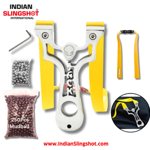 Dark Slate Gray AlienJack Stainless Steel Slingshot MARKSMAN