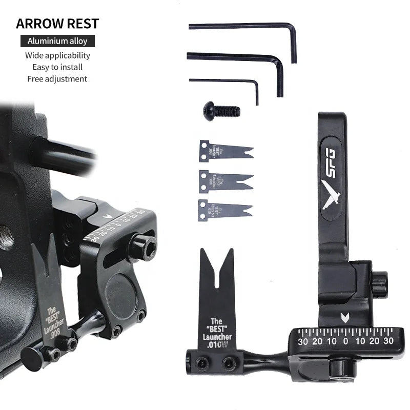 Dark Slate Gray SPG JT820 Adjustable Arrow Rest | Steel Blade Compound Bow SPG