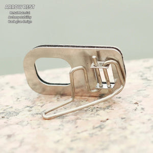 Light Gray SPG JT915 Archery Metal Arrow Rest – Lightweight Recurve Bow Accessory SPG